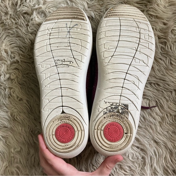 Fitflop F-Sporty, Uberknit sneakers maroon burgundy womens 11. Super comfy. - Picture 8 of 8